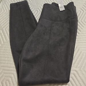 Faux Suede Gray Leggings